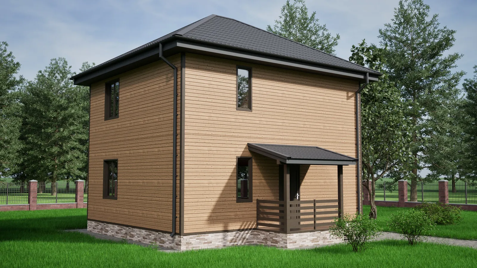 Коттедж двухэтажный Малино