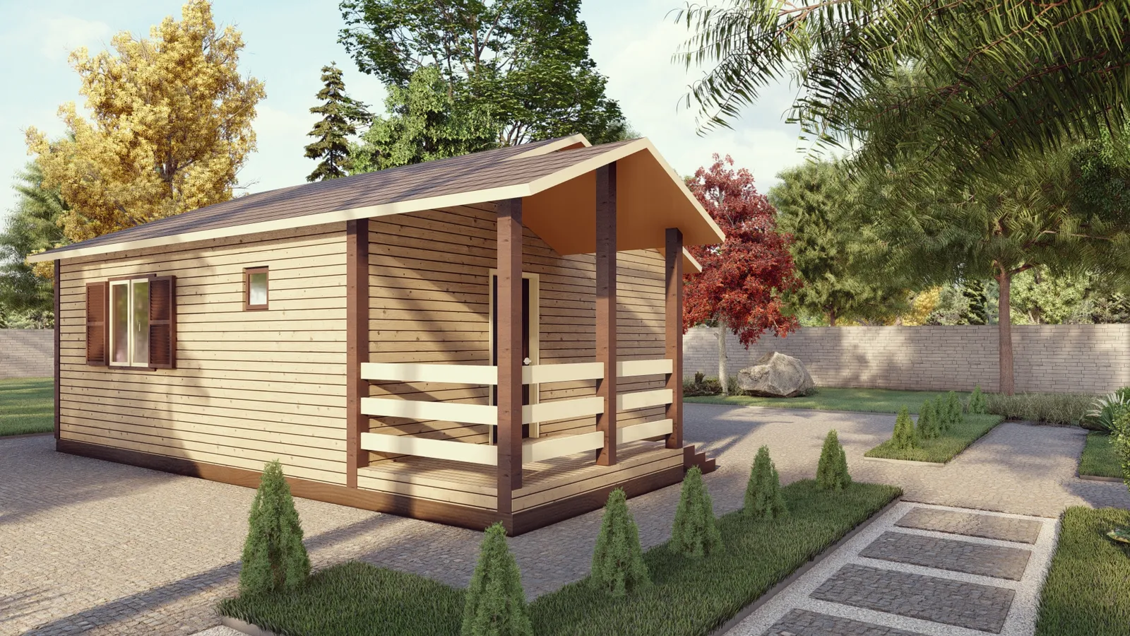 Одноэтажный дачный Бастион