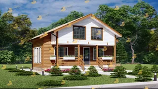 Коттедж с мансардой Феникс