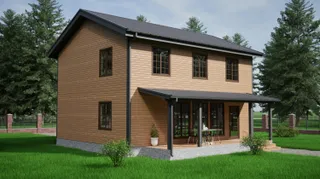 Двухэтажный коттедж Уютный