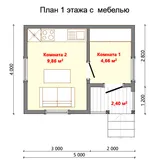 Одноэтажный дачный Садовник