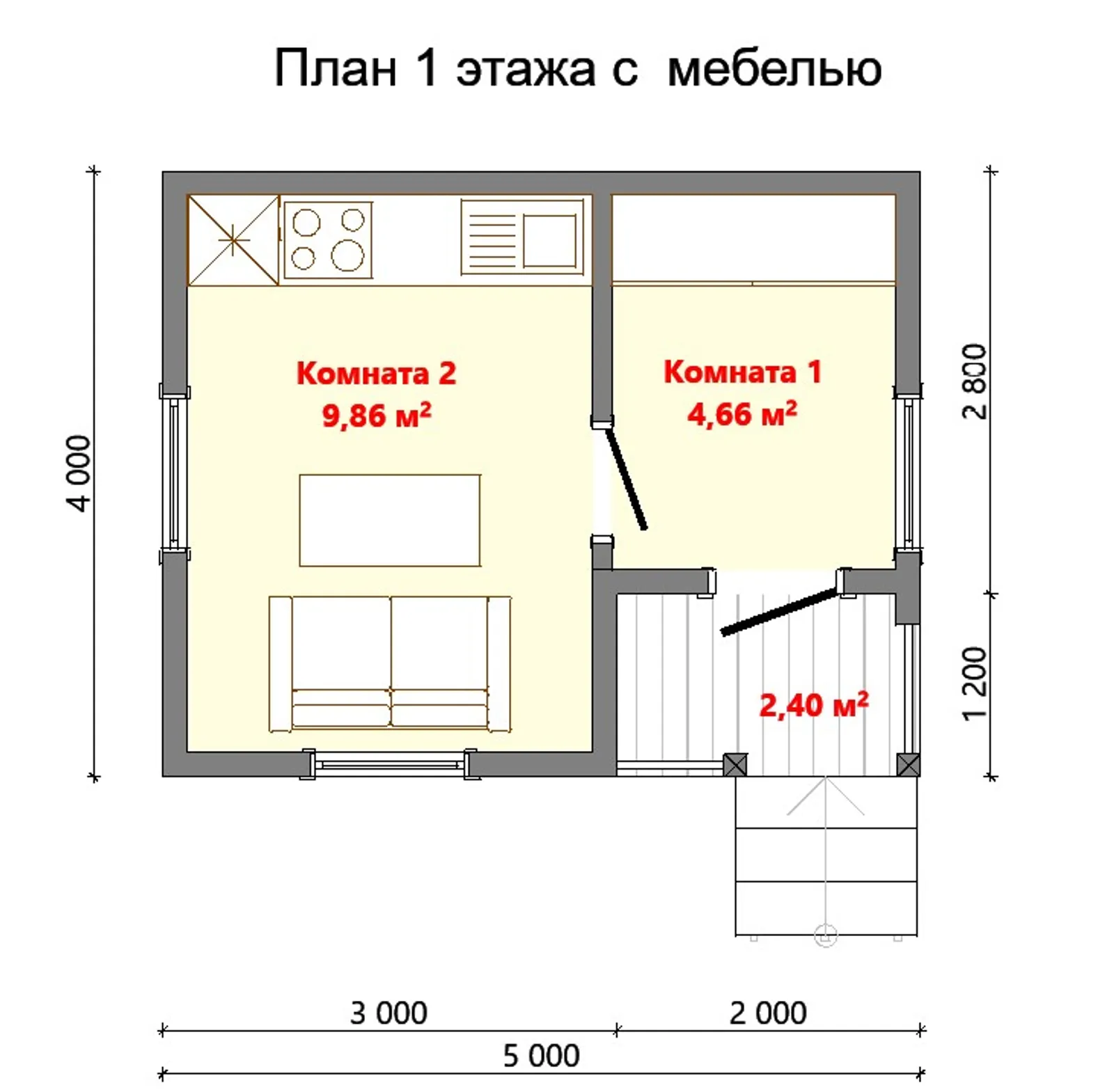 Одноэтажный дачный Садовник