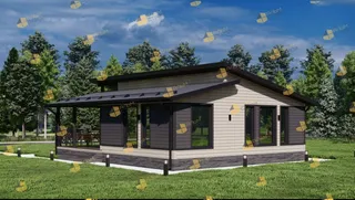 Одноэтажный коттедж Стиль