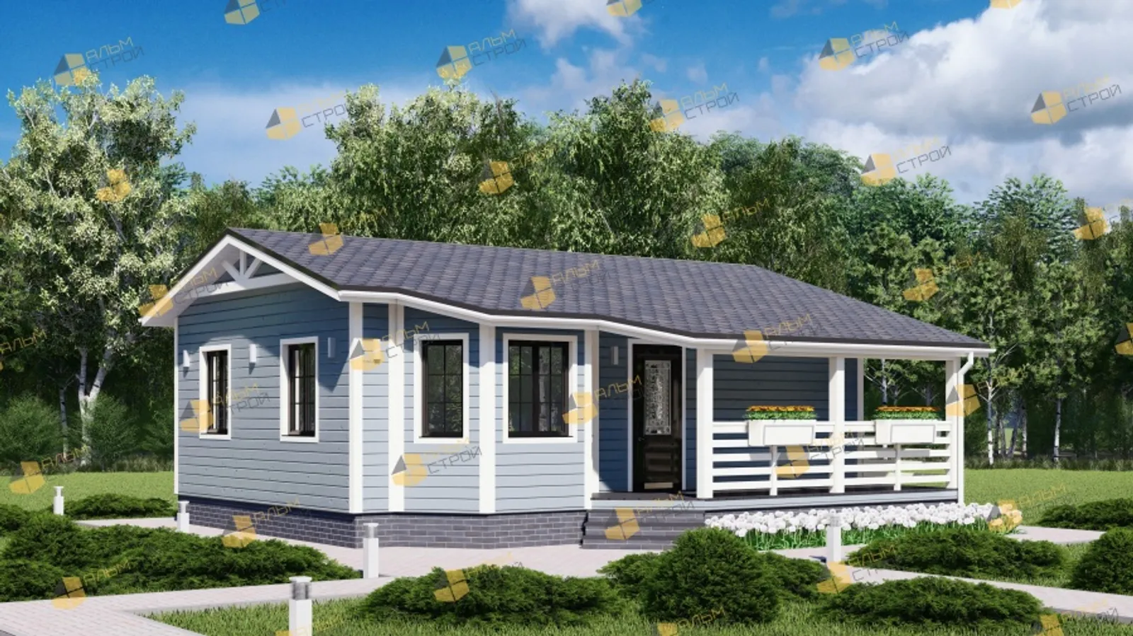 Одноэтажный коттедж Мечтатель