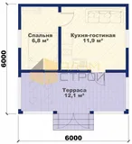 Одноэтажный дачный Оптима