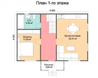 Коттедж с мансардой Подмосковье 1