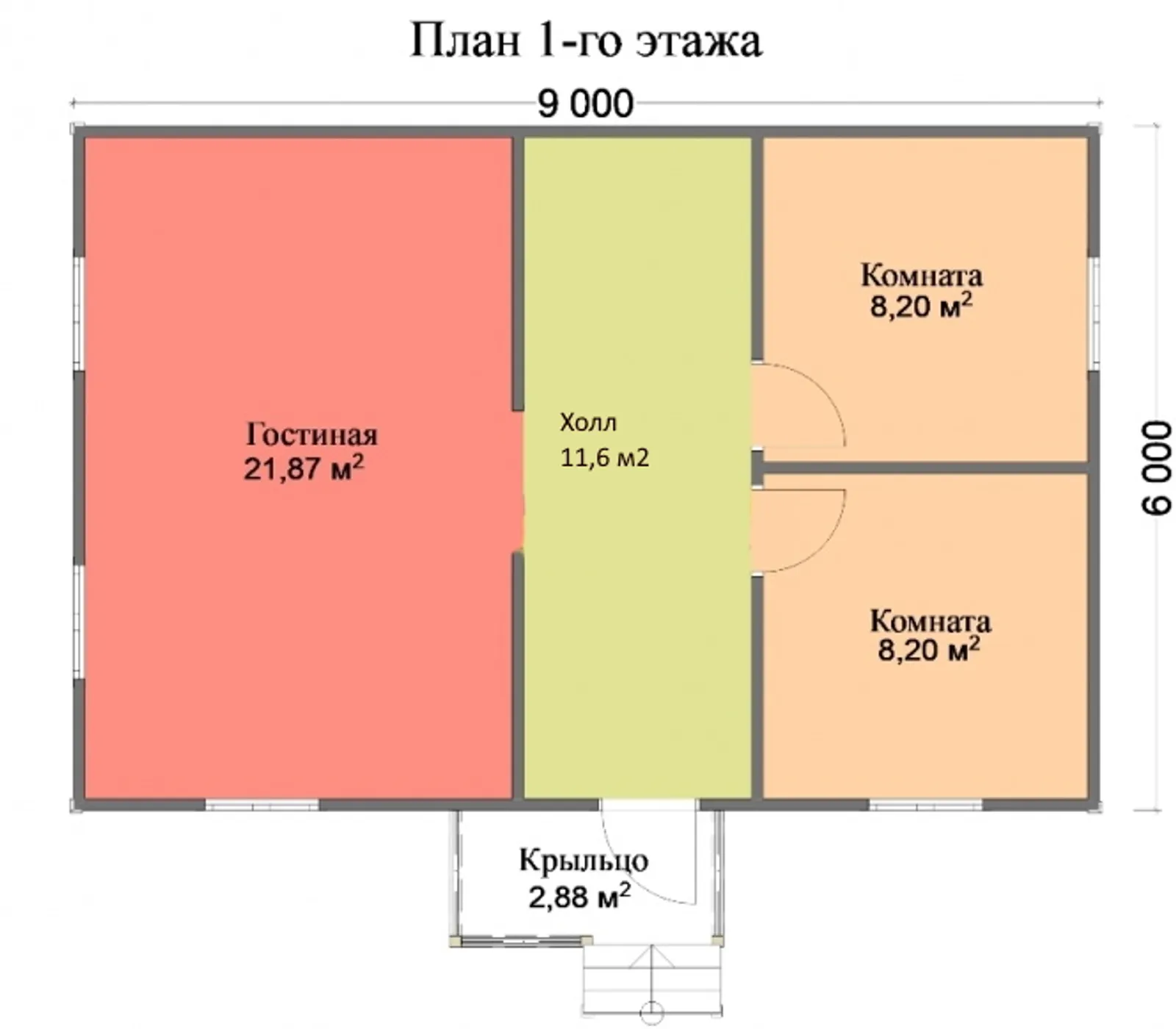 Одноэтажный дачный Фазенда 3