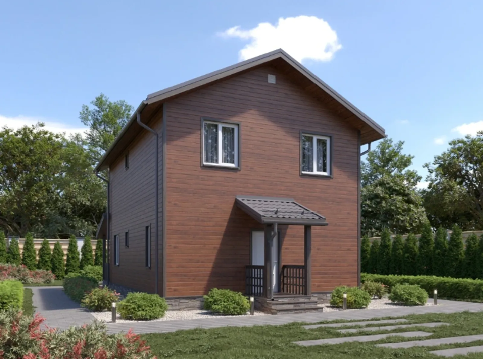 Двухэтажный коттедж Ярославль