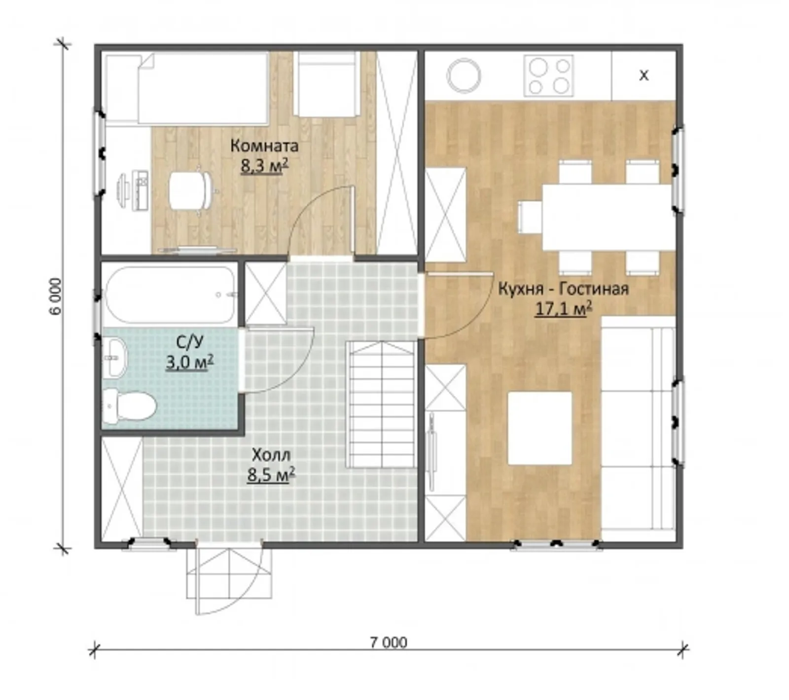 Дачный с мансардой Лесничий