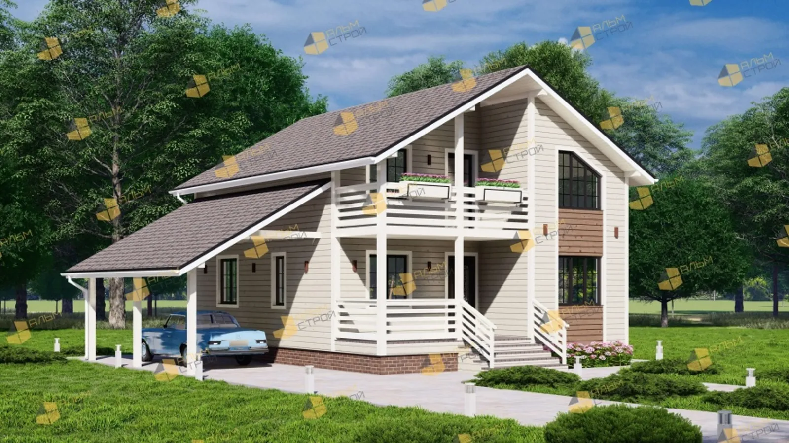 Коттедж с мансардой Кашира