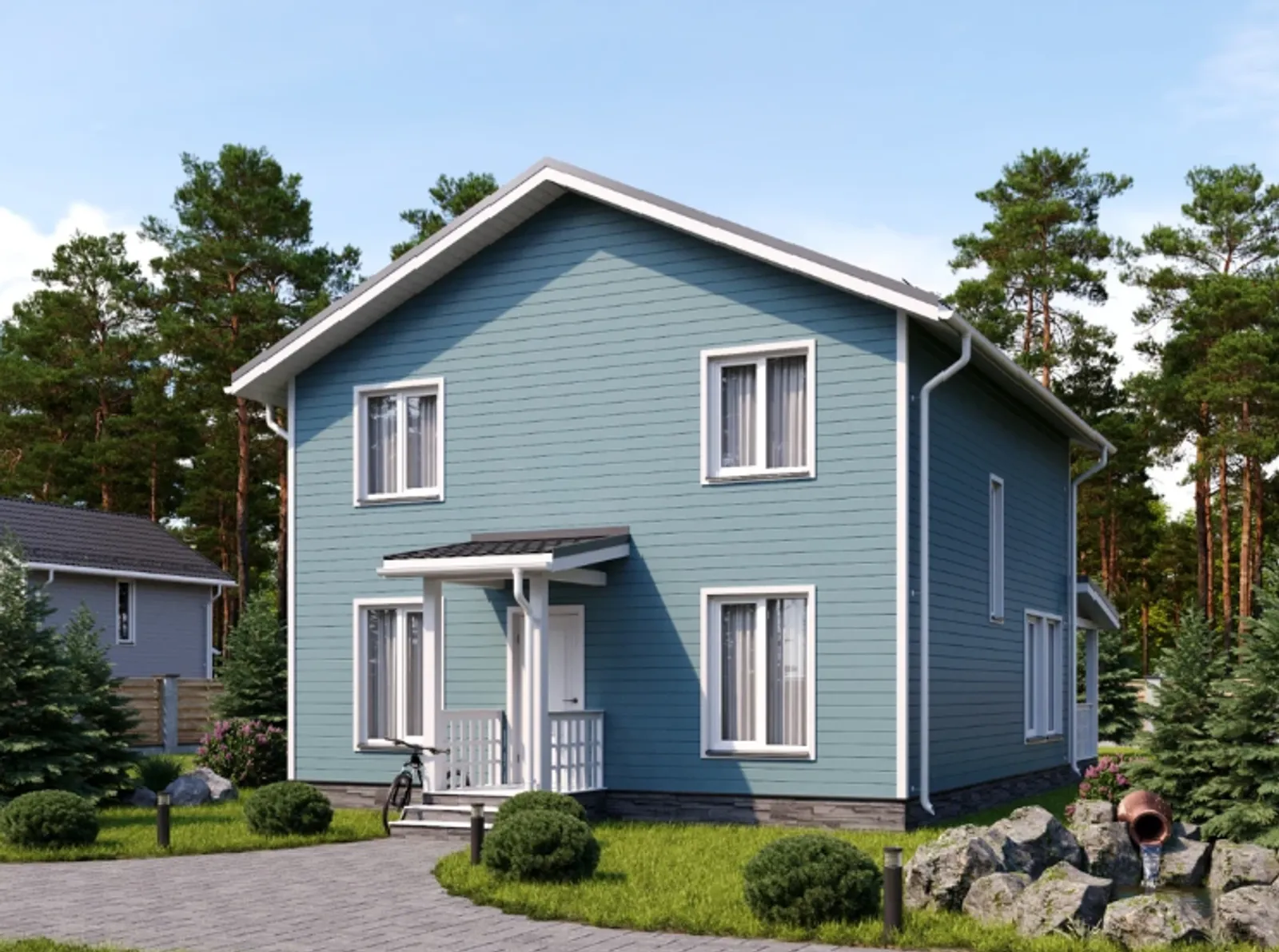 Двухэтажный коттедж Вязьма