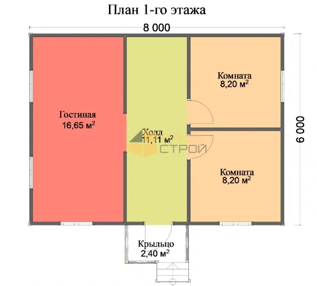 Одноэтажный дачный Фазенда 2