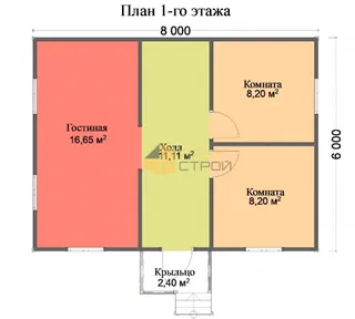 Одноэтажный дачный Фазенда 2