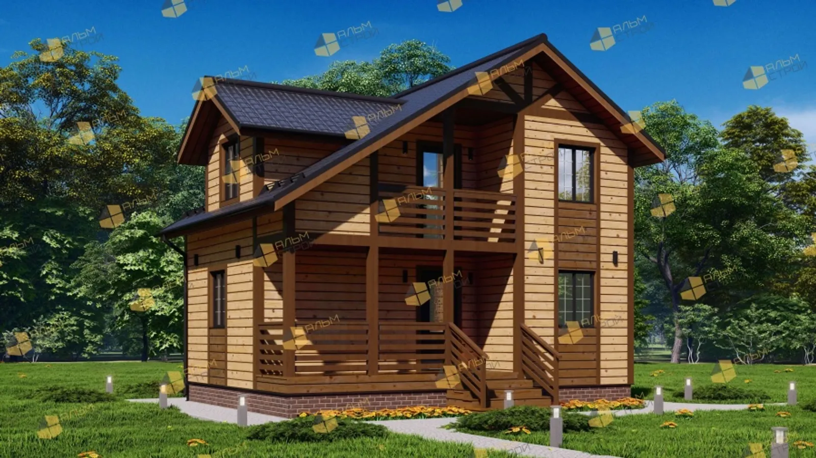 Коттедж с мансардой Канцлер