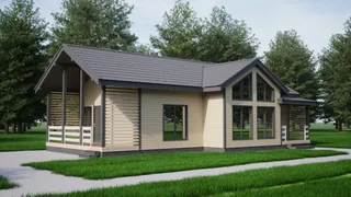 Одноэтажный коттедж Модерн