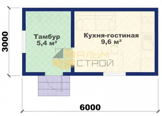 Одноэтажный дачный Дачник