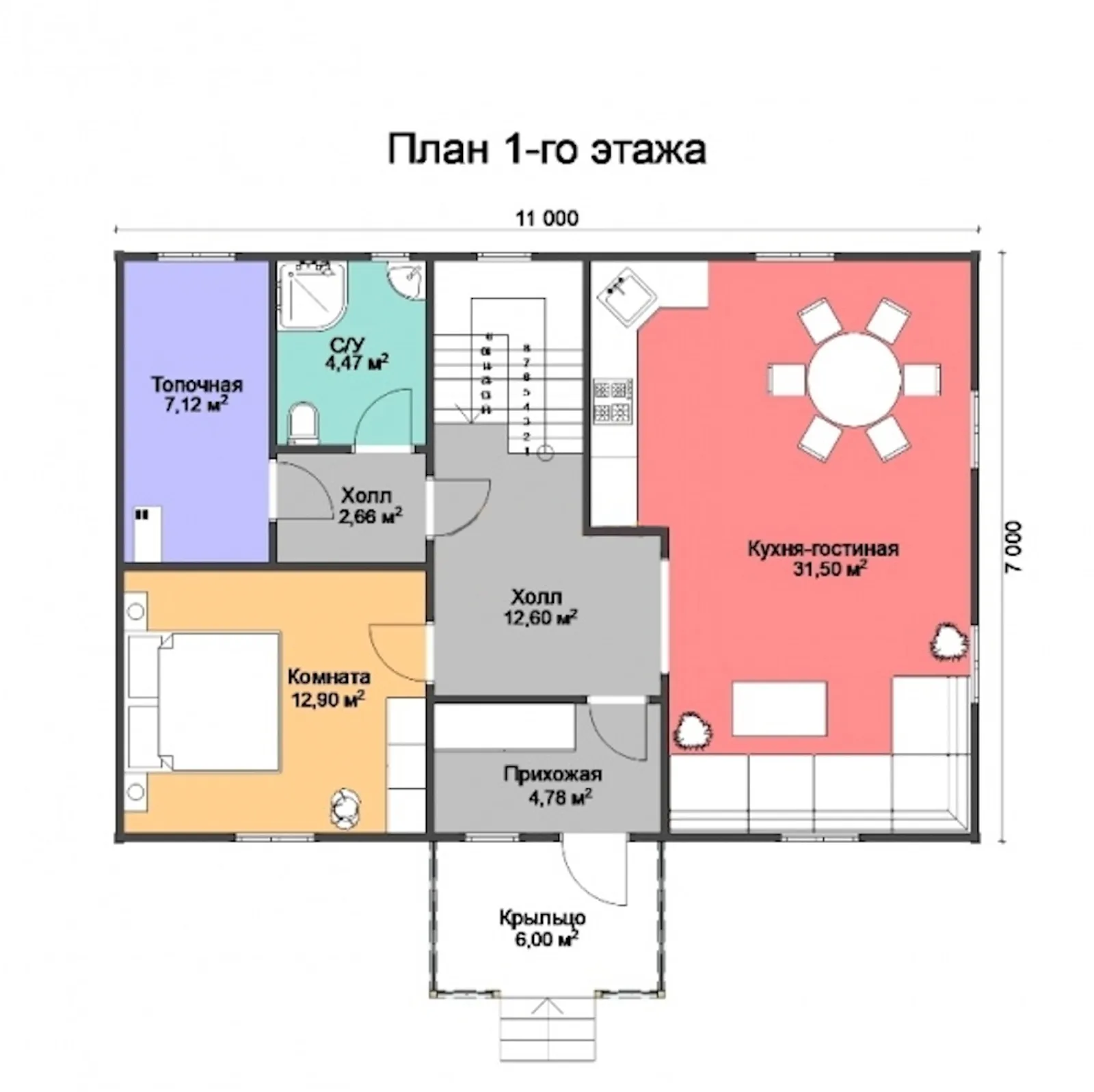 Коттедж с мансардой Дубна