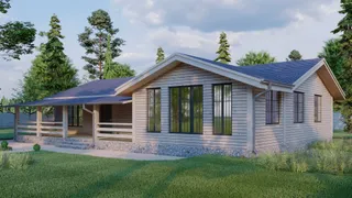 Одноэтажный коттедж Комфорт +