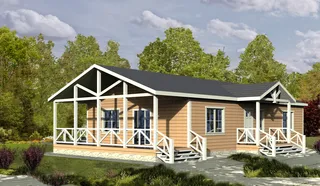 Одноэтажный коттедж Барнаул