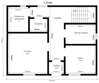 Двухэтажный коттедж Днепр