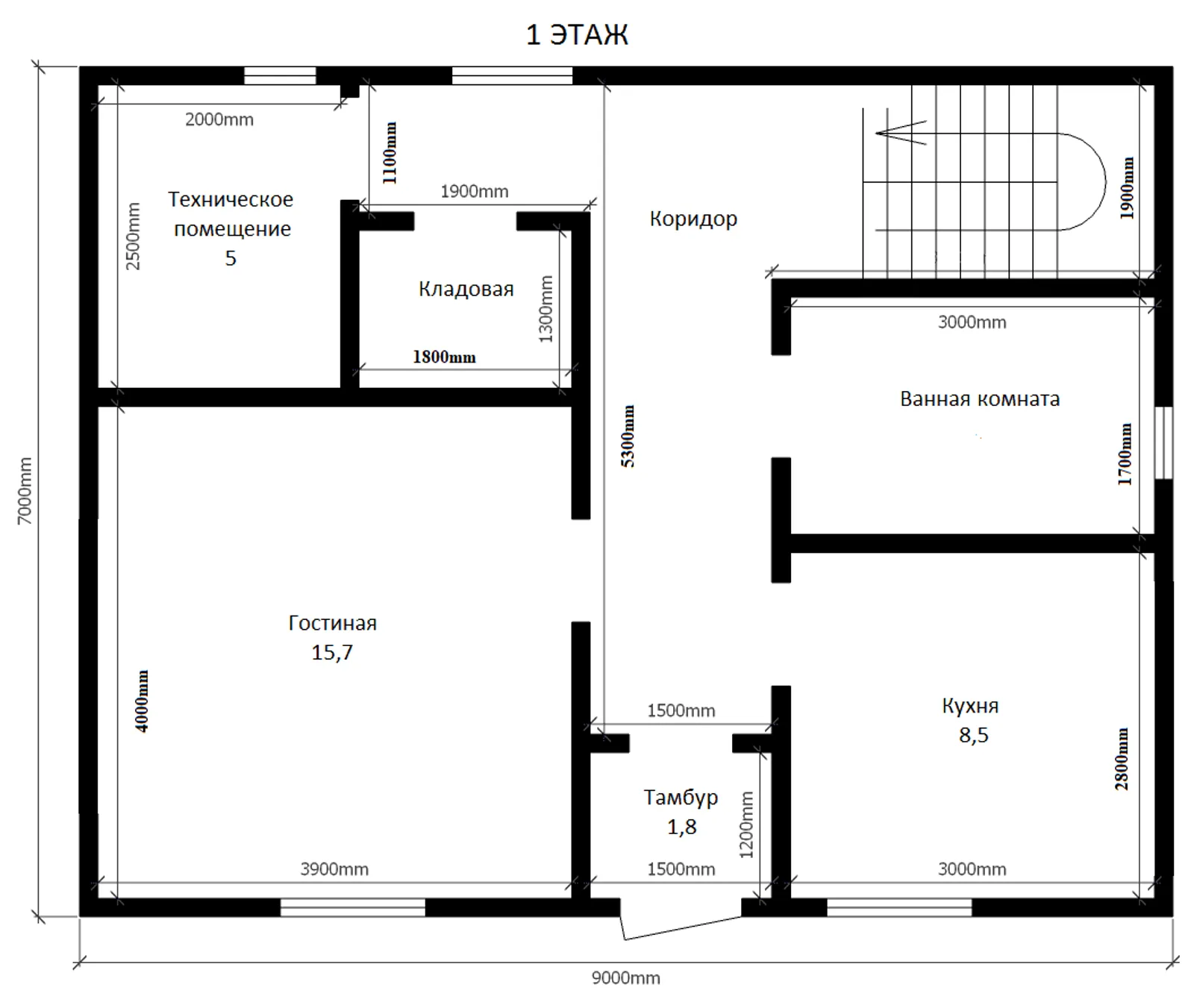 Двухэтажный коттедж Днепр