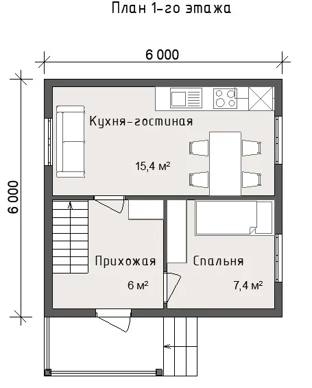 Дачный с мансардой Дача