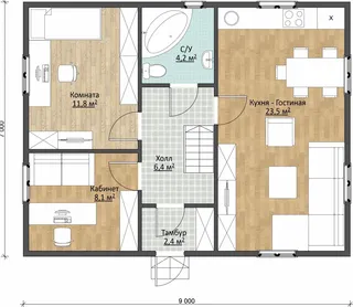 Коттедж с мансардой Киржач