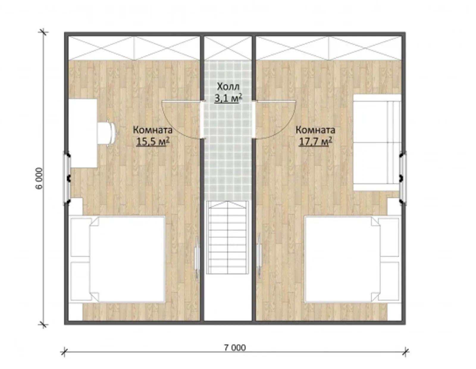 Дачный с мансардой Лесничий