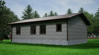 Одноэтажный коттедж Хатунь