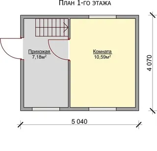 Дачный с мансардой Лидер 1
