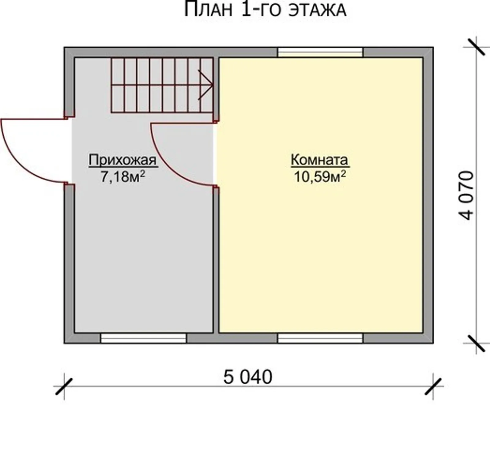 Дачный с мансардой Лидер 1