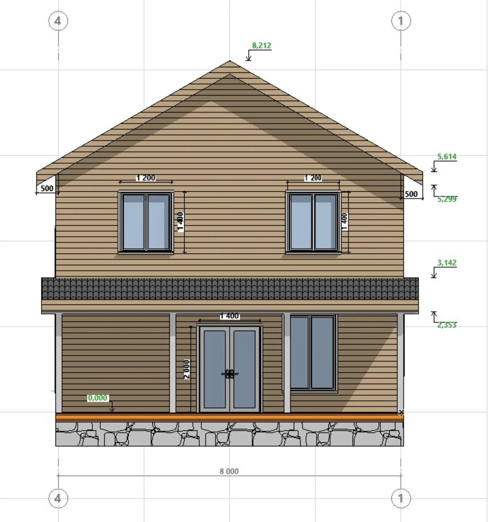 Двухэтажный коттедж Вязьма