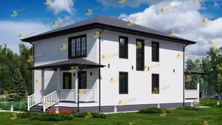 Двухэтажный коттедж Счастливый