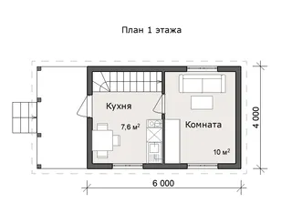 Дачный с мансардой Лидер 2