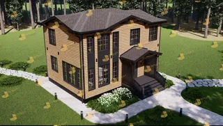 Двухэтажный коттедж Семейный