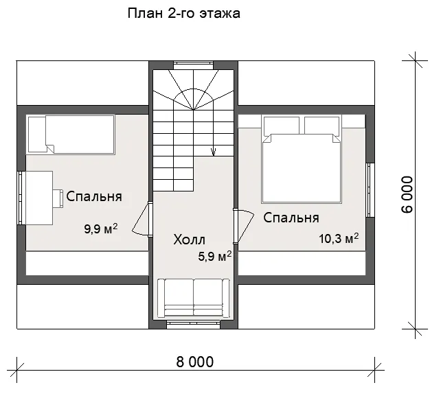 Дачный с мансардой Атлант