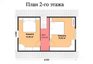 Дачный с мансардой Престиж №3