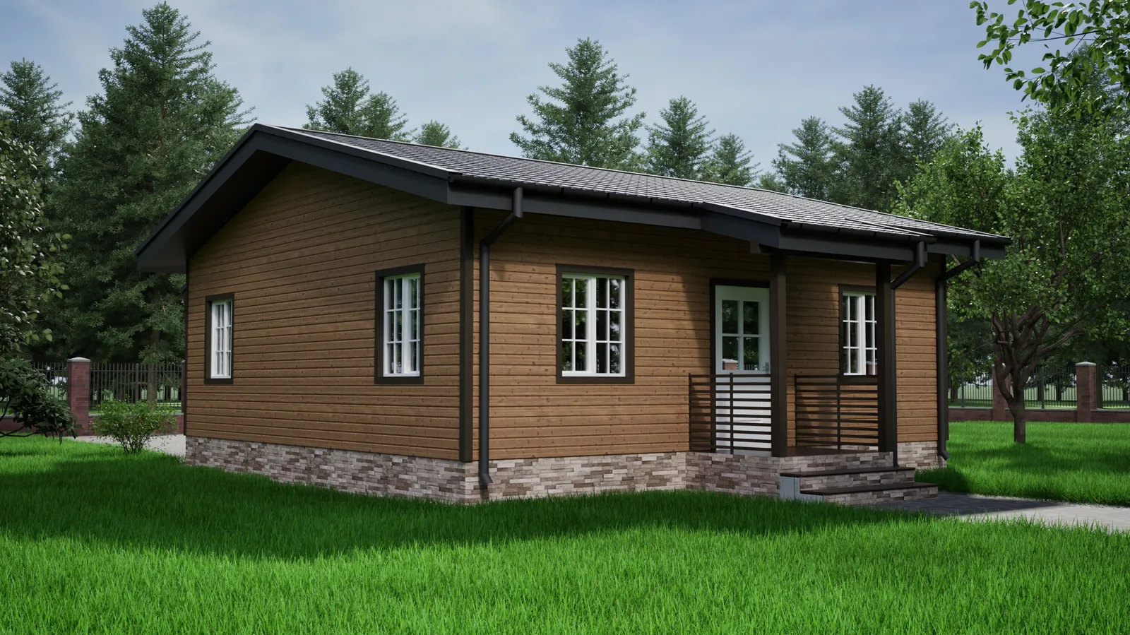 Одноэтажный коттедж Пенза