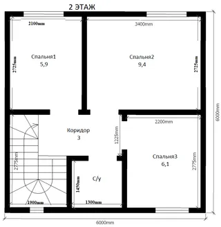 Коттедж двухэтажный Миэль