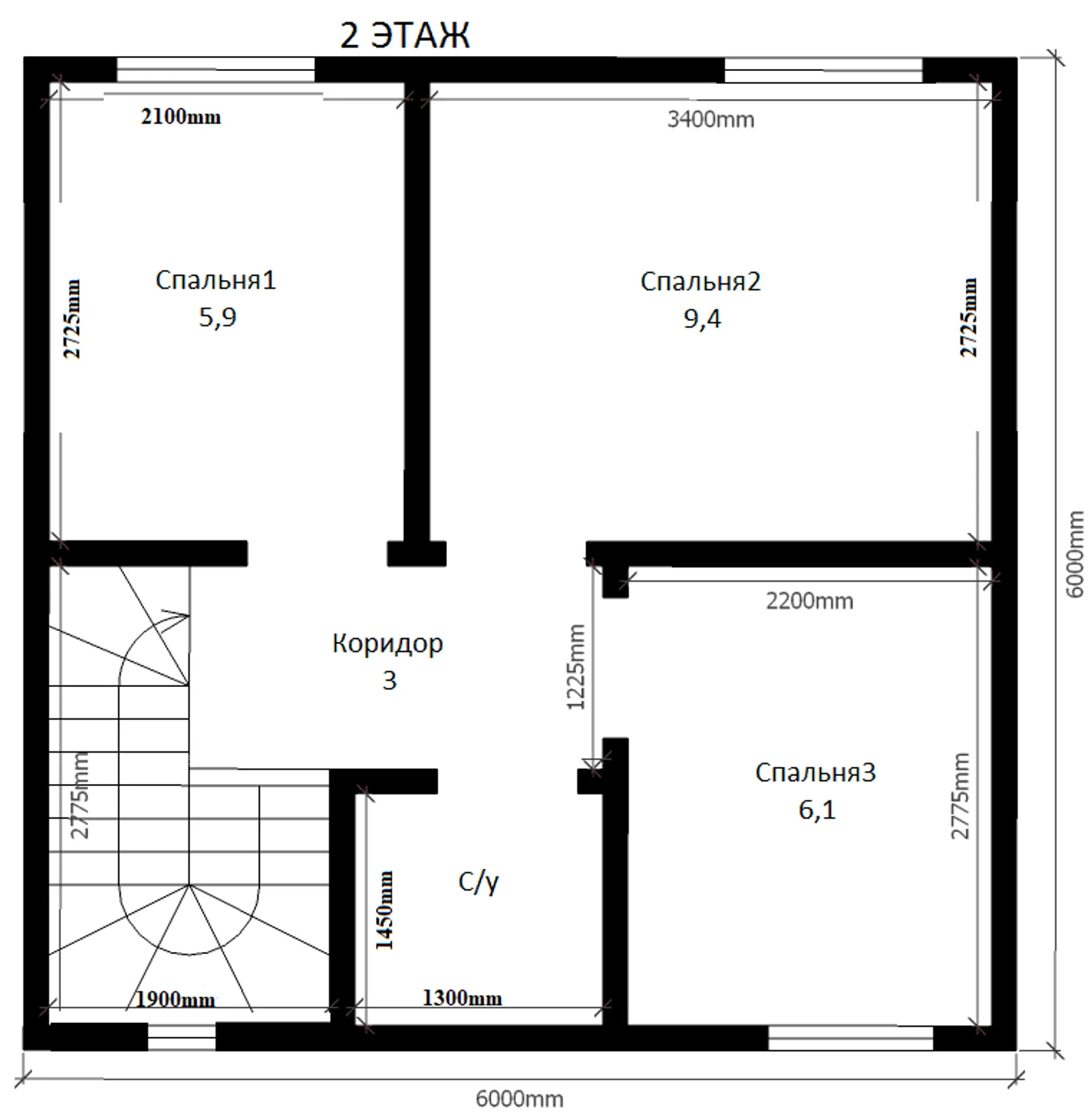 Коттедж двухэтажный Миэль
