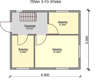 Дачный с мансардой Престиж мини