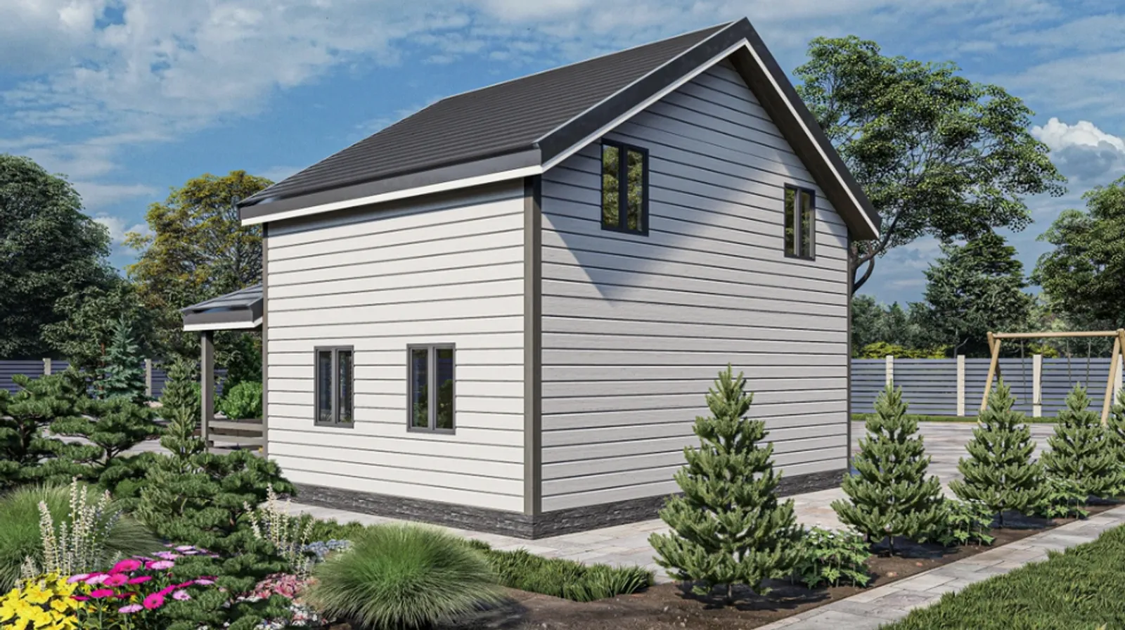 Коттедж с мансардой Рязань