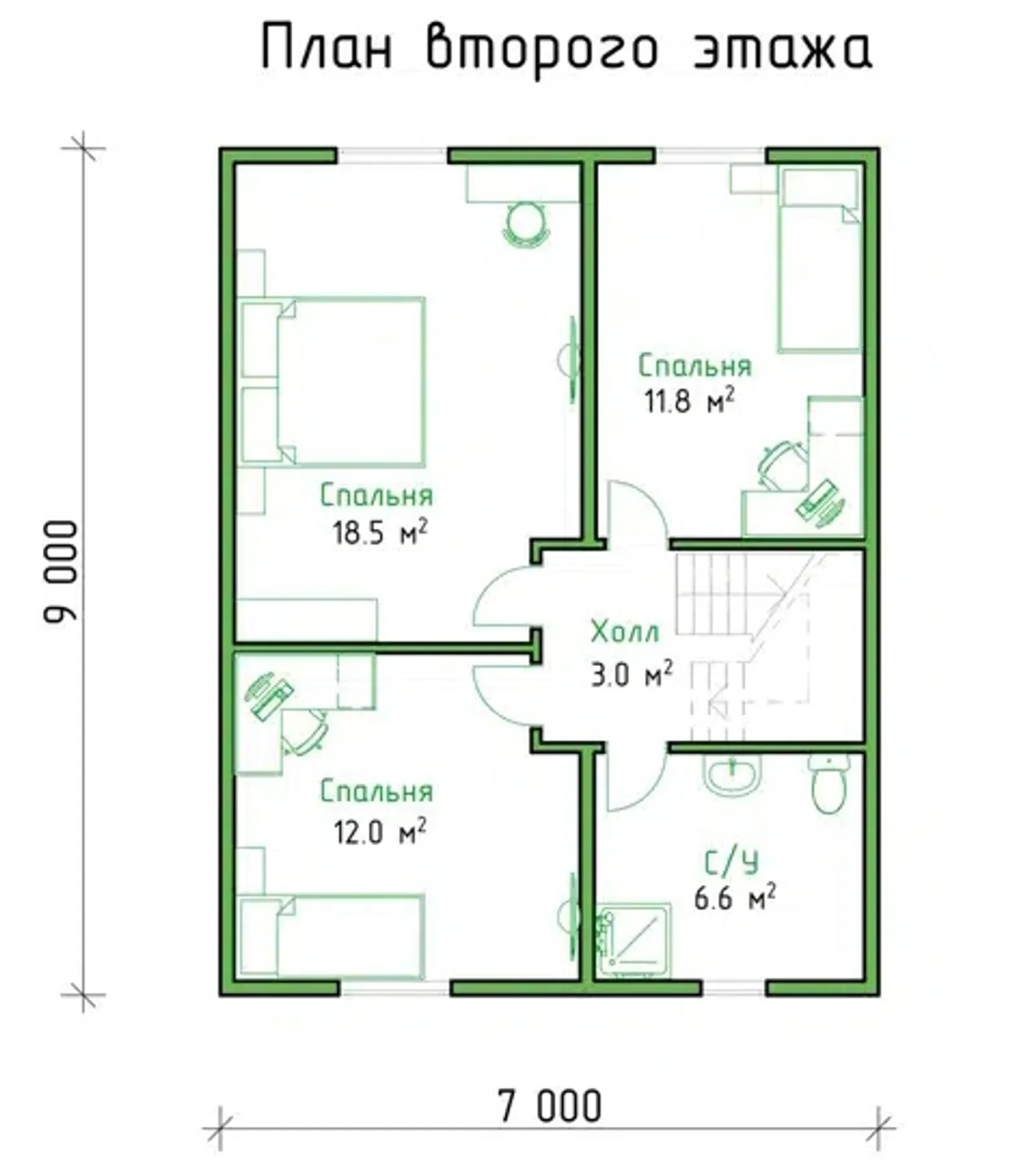 Коттедж с мансардой Медынь 3