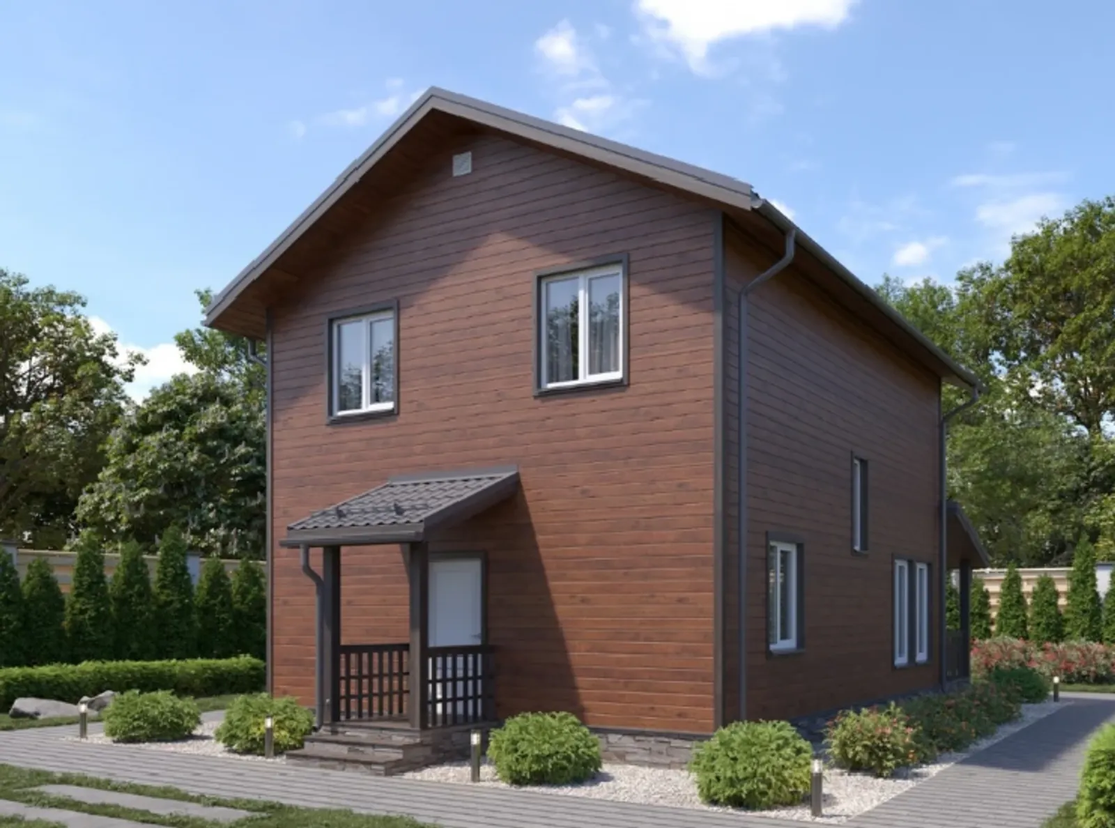 Двухэтажный коттедж Ярославль