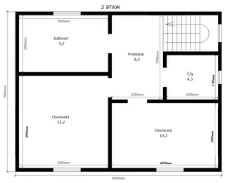 Двухэтажный коттедж Днепр