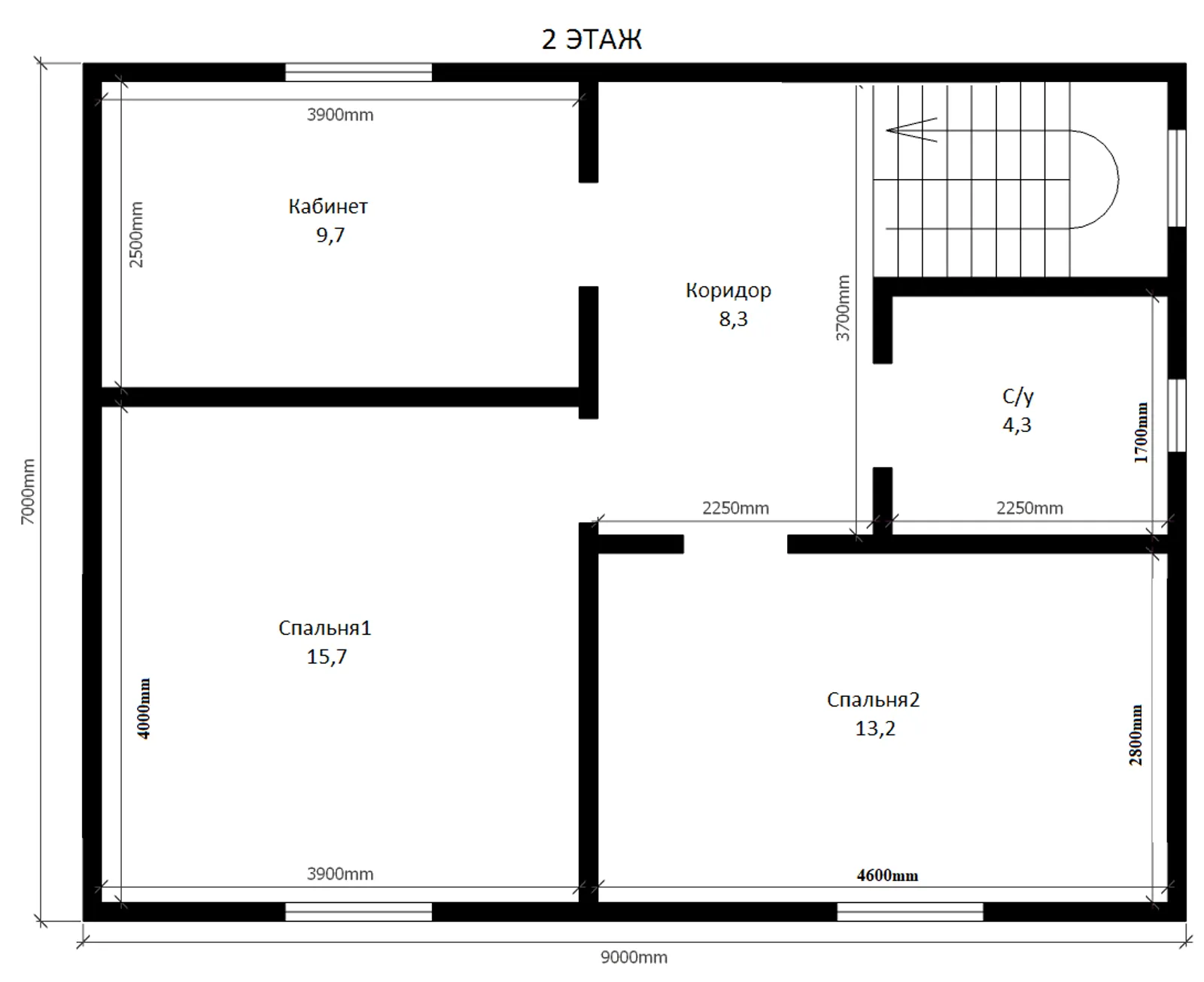 Двухэтажный коттедж Днепр