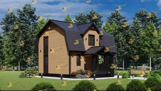 Коттедж с мансардой Классический