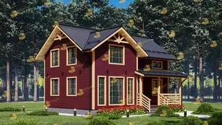 Коттедж с мансардой Подмосковье