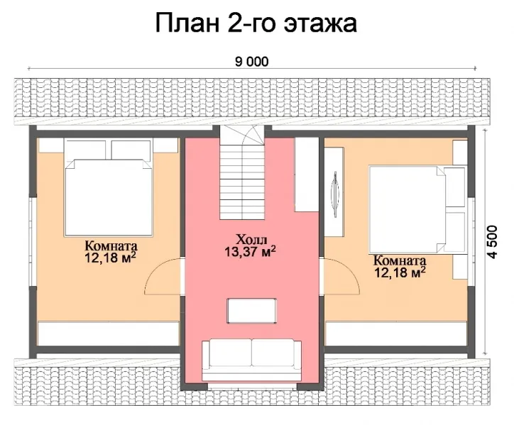 Коттедж с мансардой Терем