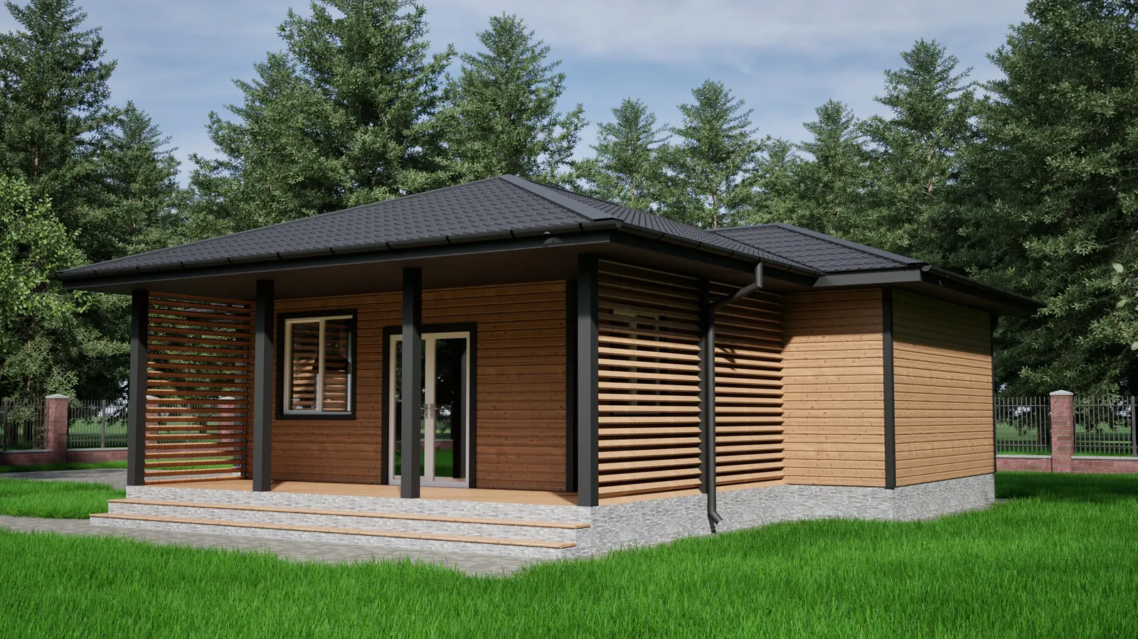 Одноэтажный коттедж Бийск